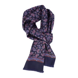 City Sport Zijde Shawl | Marine Paisley