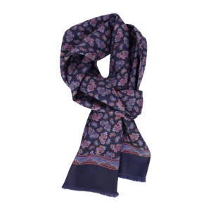 City Sport Zijde Shawl | Marine Paisley