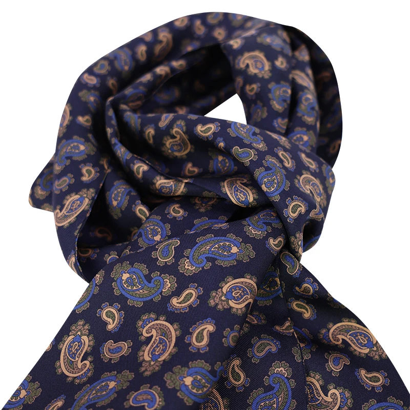 City Sport Zijde Shawl | Indigo Paisley | www.pietkoopmans.nl