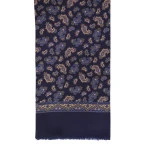 City Sport Zijde Shawl | Indigo Paisley | www.pietkoopmans.nl