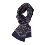 City Sport Zijde Shawl | Indigo Paisley | www.pietkoopmans.nl