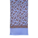 City Sport Zijde Shawl | Lichtblauw Paisley | www.pietkoopmans.nl