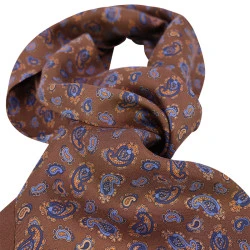 City Sport Zijde Shawl | Bruin Paisley