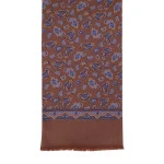 City Sport Zijde Shawl | Bruin Paisley | www.pietkoopmans.nl
