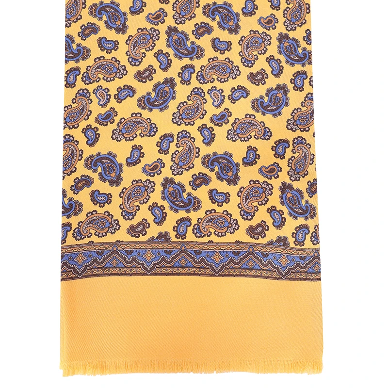 City Sport Zijde Shawl | Geel Paisley | www.pietkoopmans.nl