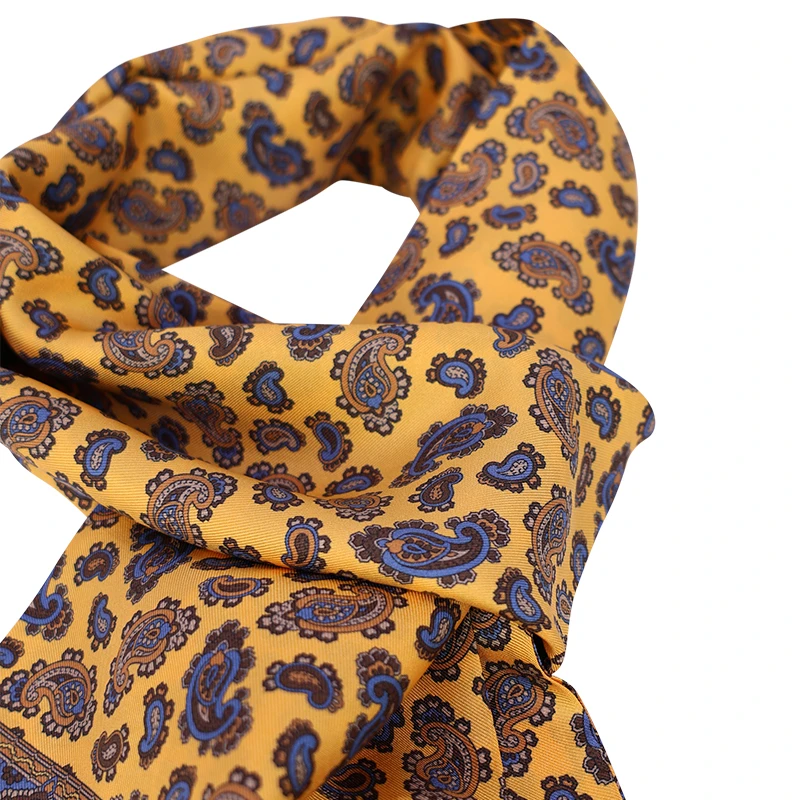 City Sport Zijde Shawl | Geel Paisley | www.pietkoopmans.nl