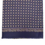 City Sport Zijde Modaal Shawl | Blauw Groene Medallions | www.pietkoopmans.nl