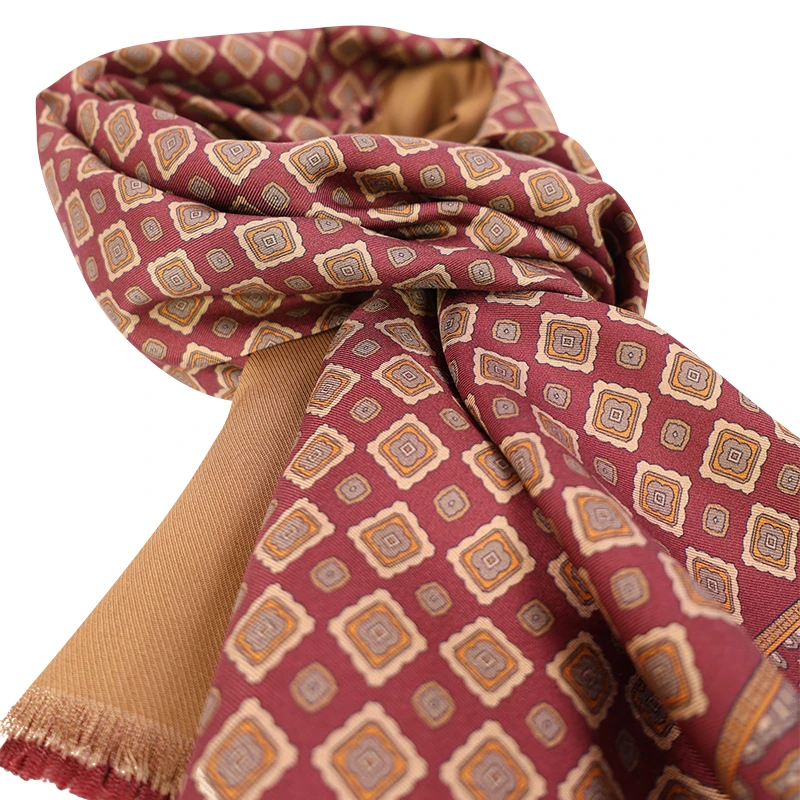City Sport Zijde Modaal Shawl | Bordeaux Camel  Medallions | www.pietkoopmans.nl