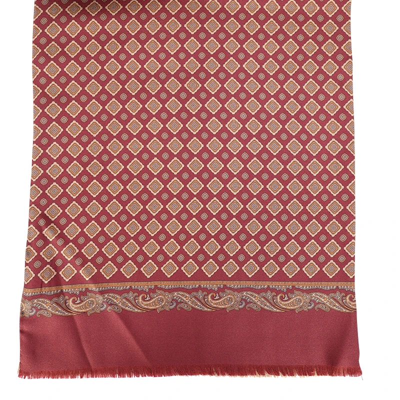 City Sport Zijde Modaal Shawl | Bordeaux Camel  Medallions | www.pietkoopmans.nl