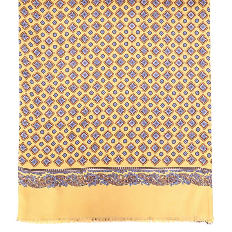 City Sport Zijde Modaal Shawl | Geel Bruin Medallions | www.pietkoopmans.nl