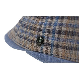 City Sport Zomer Flat Cap | Lichtblauw Geruit