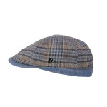 City Sport Zomer Flat Cap | Lichtblauw Geruit | www.pietkoopmans.nl