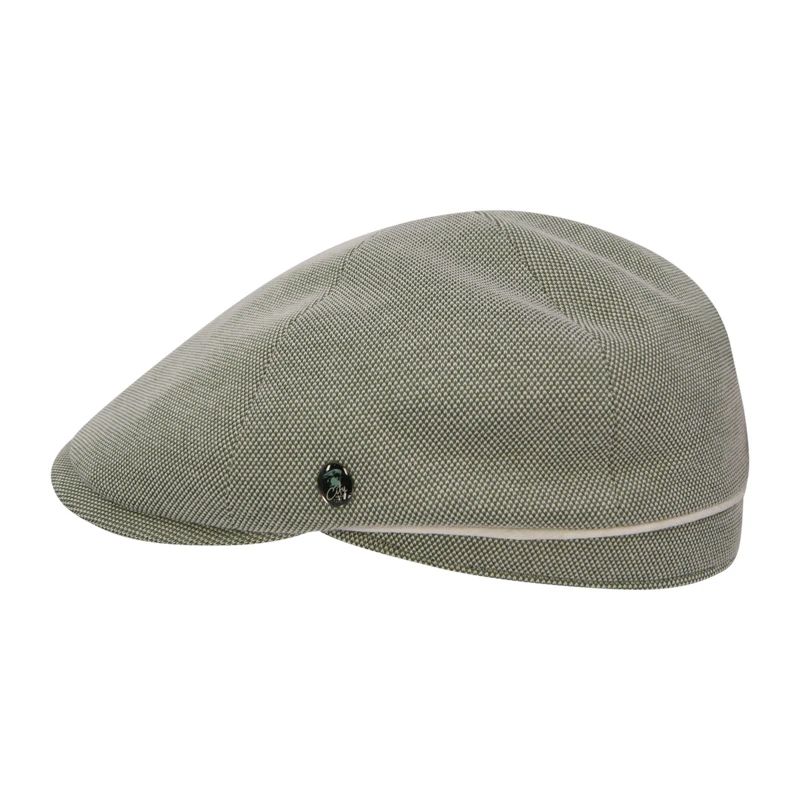 City Sport Zomer Flat Cap | Olijf Gemeleerd | www.pietkoopmans.nl
