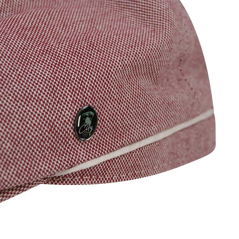 City Sport Zomer Flat Cap | Rood Gerstekorrel | www.pietkoopmans.nl
