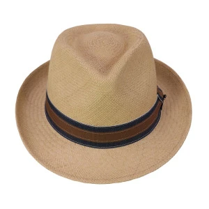 City Sport Panama Hoed | Blauw Bruine Band