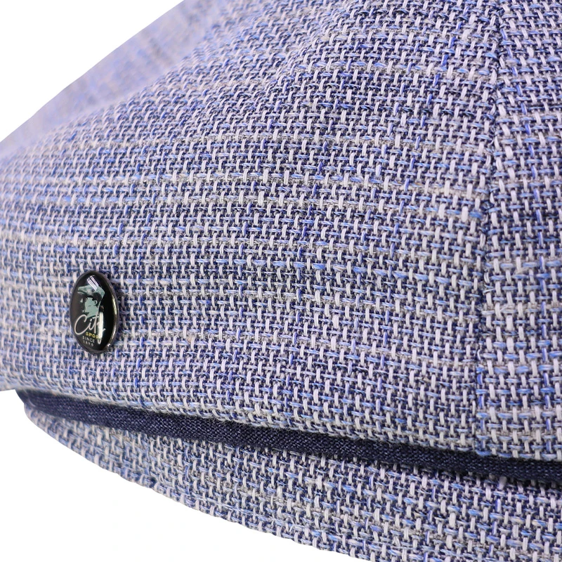 City Sport Zomer Flat Cap | Lichtblauw Ecru | www.pietkoopmans.nl