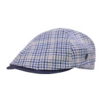 City Sport Zomer Flat Cap | Zijde Marine Geruit | www.pietkoopmans.nl