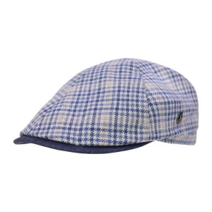 City Sport Zomer Flat Cap | Zijde Marine Geruit