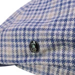 City Sport Zomer Flat Cap | Zijde Marine Geruit | www.pietkoopmans.nl