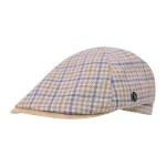 City Sport Zomer Flat Cap | Zijde Marine Geruit | www.pietkoopmans.nl