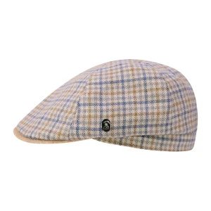 City Sport Zomer Flat Cap | Zijde Beige Geruit