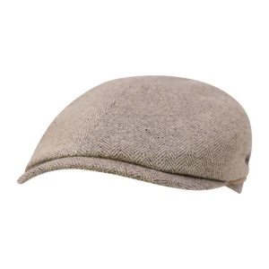 City Sport Summer Tweed Flat Cap | Créme Visgraat