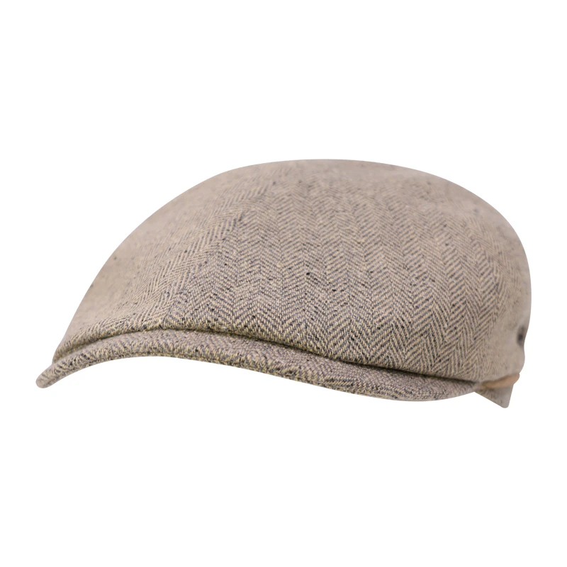 City Sport Summer Tweed Flat Cap | Créme Visgraat | www.pietkoopmans.nl