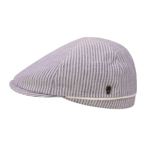 City Sport Zomer Flat Cap | Blauw Beige Gestreept