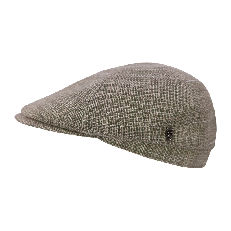 City Sport Zomer Flat Cap | Groen Geweven | www.pietkoopmans.nl