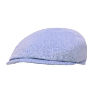 City Sport Linnen Flat Cap | Lichtblauw