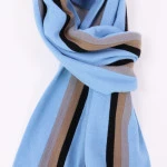 College Shawl Bath | Lichtblauw Beige Grijs | www.pietkooopmans.nl