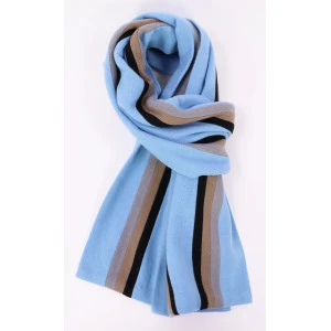 College Shawl Bath | Lichtblauw Beige Grijs