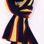 College Shawl Cambridge | Bordeaux Geel Navy | www.pietkooopmans.nl