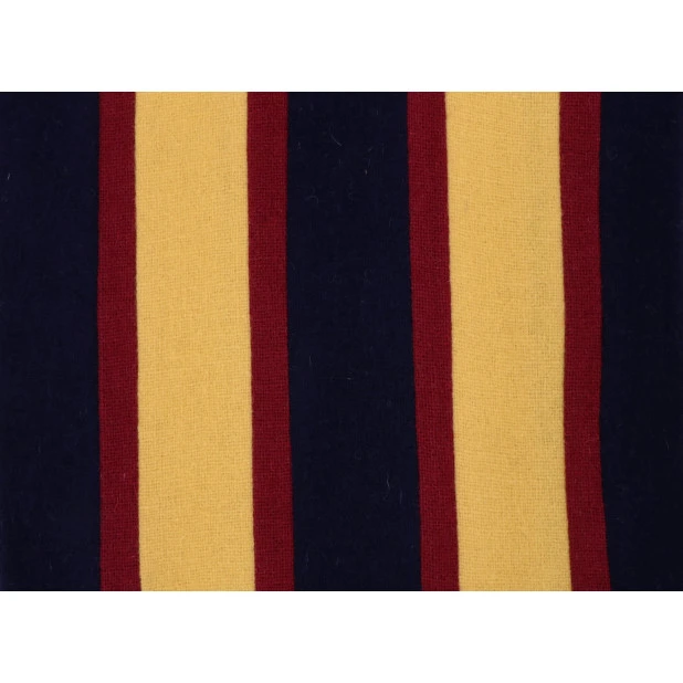 College Shawl Cambridge | Bordeaux Geel Navy | www.pietkooopmans.nl