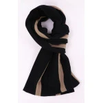 College Shawl Kensington | Taupe Zwart | www.pietkooopmans.nl