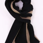 College Shawl Kensington | Taupe Zwart | www.pietkooopmans.nl