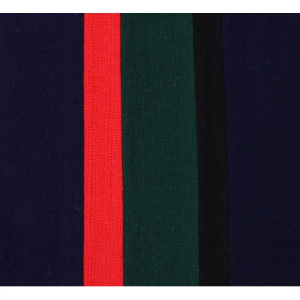College Shawl Leeds | Groen Rood Navy | www.pietkooopmans.nl