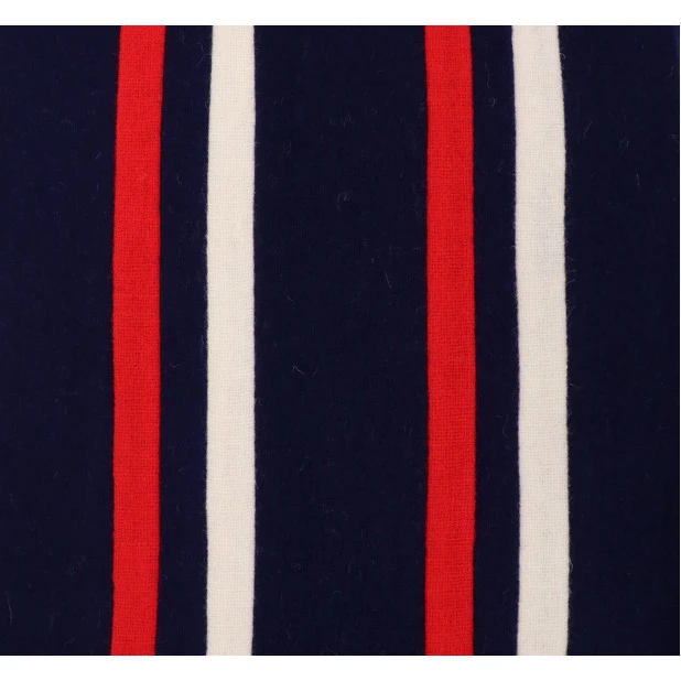 College Shawl Newcastle | Navy Rood Wit | www.pietkooopmans.nl