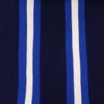 College Shawl Preston | Kobalt Navy Creme | www.pietkooopmans.nl