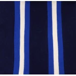 College Shawl Preston | Kobalt Navy Creme | www.pietkooopmans.nl