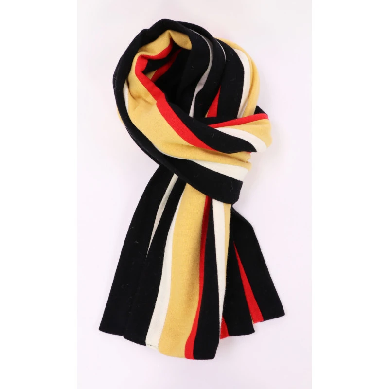 College Shawl Sheffield | Geel Rood Zwart | www.pietkooopmans.nl