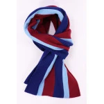 College Shawl Southwark | Bordeaux Kobalt | www.pietkooopmans.nl