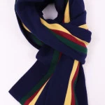College Shawl Stockton | Groen Bordeaux Geel Navy | www.pietkooopmans.nl