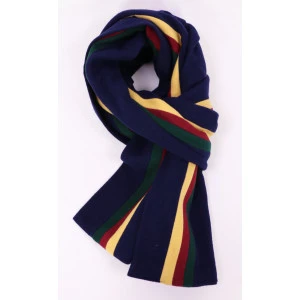 College Shawl Stockton | Groen Bordeaux Geel Navy
