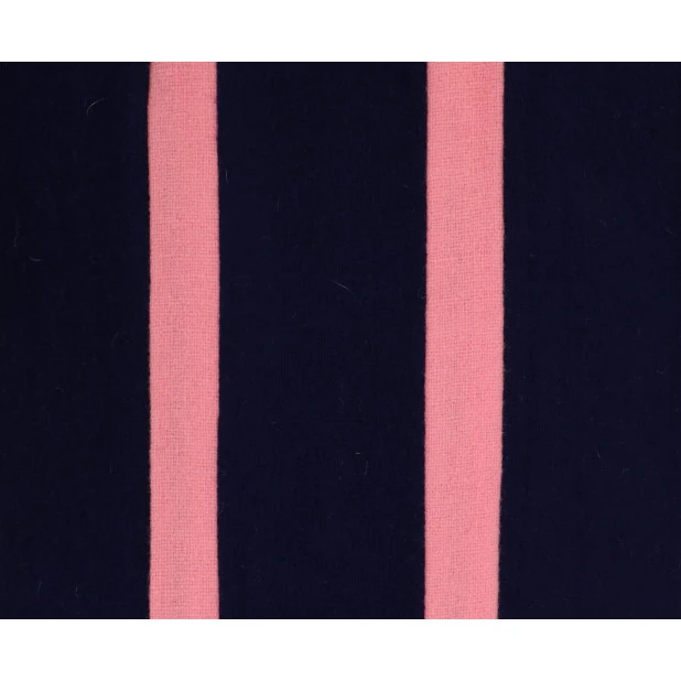 College Shawl Warwick | Roze Navy | www.pietkooopmans.nl