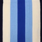 College Shawl York | Wit Navy Blauw | www.pietkooopmans.nl