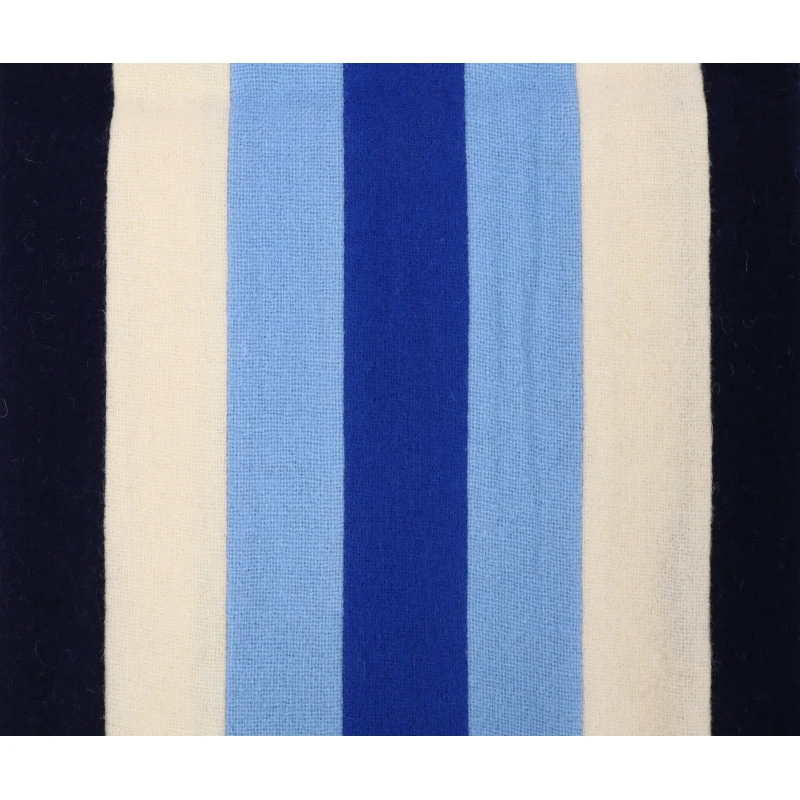 College Shawl York | Wit Navy Blauw | www.pietkooopmans.nl