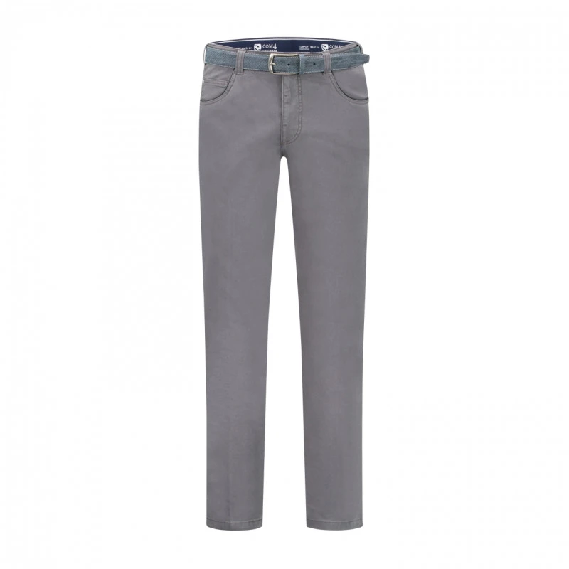  Com4 5 Swing Front Pocket Broek | Grijs | www.pietkoopmans.nl