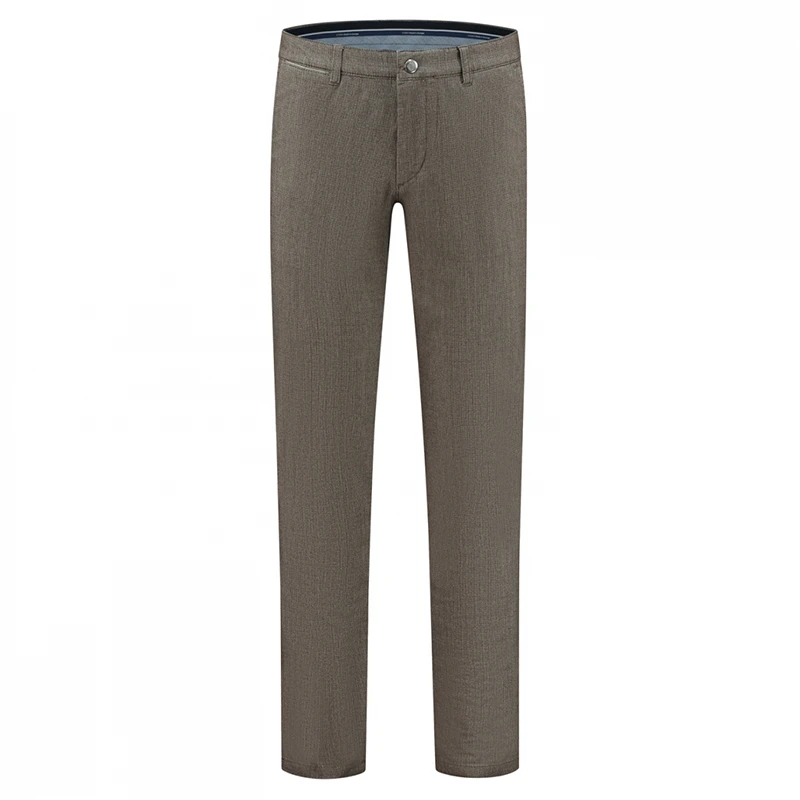 Com4 Winter Chino | Bruin Pied de Poule | www.pietkoopmans.nl