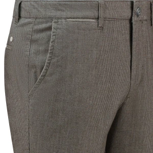 Com4 Winter Chino | Bruin Pied de Poule